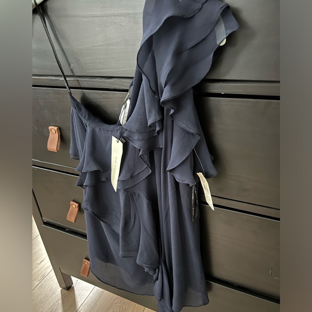 MM Couture one shoulder blouse